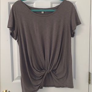Grey shirt with knot details